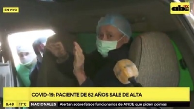 Dan de alta a paciente de 82 años tras padecer Covid-19
