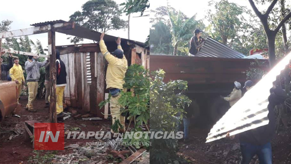 MUNICIPALIDAD DE FRAM ASISTIÓ A FAMILIAS AFECTADAS POR EL TEMPORAL.