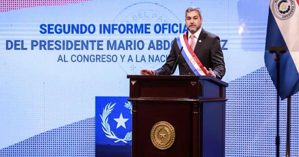 Mario Abdo realizó informe de gestión de manera virtual