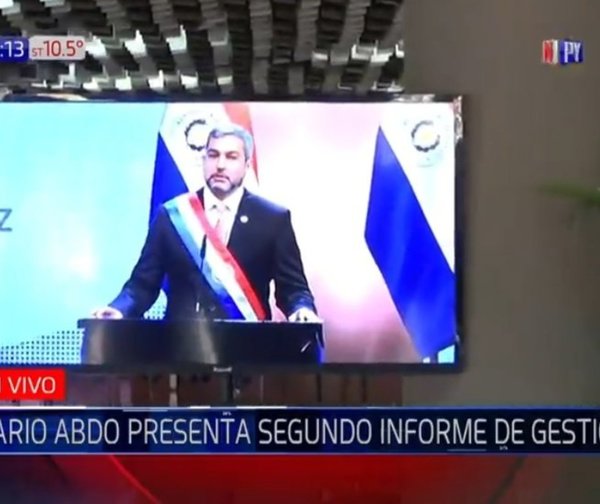 Mario Abdo presentó segundo informe de gestión al Congreso