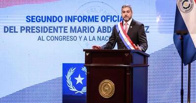 Mario Abdo realizó informe de gestión de manera virtual