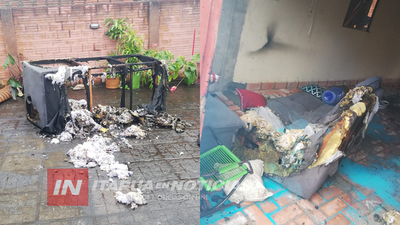 INCENDIO AFECTÓ A UNA VIVIENDA DEL BARRIO SAN ISIDRO DE ENCARNACIÓN
