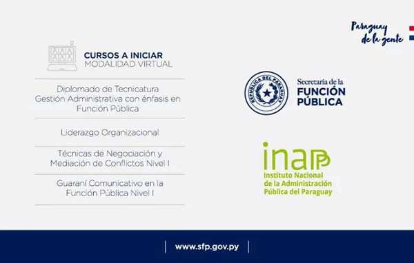 Convocan a servidores públicos a cursos de capacitación virtual » San Lorenzo PY