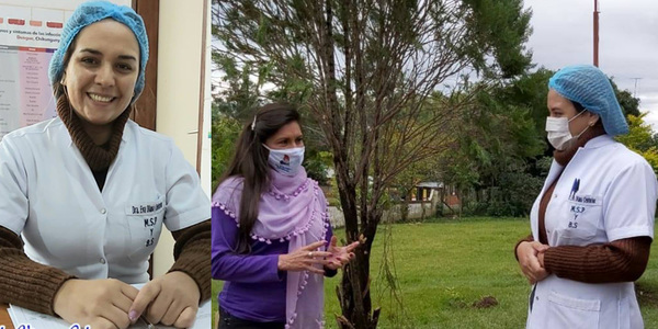 JOSÉ LEANDRO OVIEDO RECIBIÓ A NUEVA MÉDICA PARA SU PUESTO DE SALUD