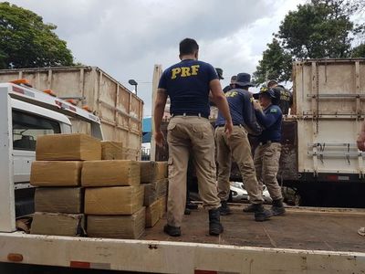 Decomisaron en la frontera con Paraguay: 51 toneladas de drogas y 18 millones de gruesa de cigarrillos.