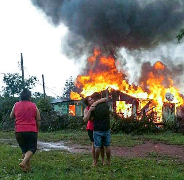 DOS MUERTOS en incendio de inquilinato en CIUDAD DEL ESTE