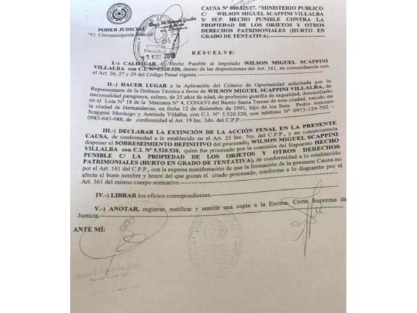 Fiscal que liberó a guardia asesino es designado adjunto