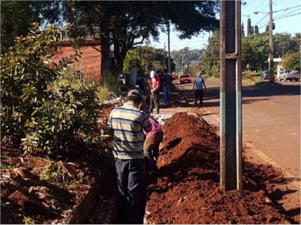 Inician la construcción del   alcantarillado sanitario en  Bella Vista