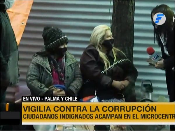 Vigilia contra la corrupción y para exigir renuncia de Benigno López
