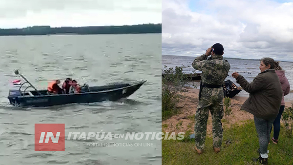 EN CONDICIONES ADVERSAS SIGUE LA BÚSQUEDA DEL HOMBRE DESAPARECIDO EN EL RÍO PARANÁ.