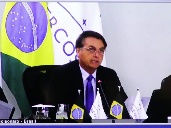 Bolsonaro: Mercosur tiene un "gran desafío" pos pandemia
