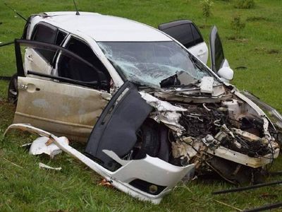 Funcionario de Petropar fallece en violento accidente de tránsito