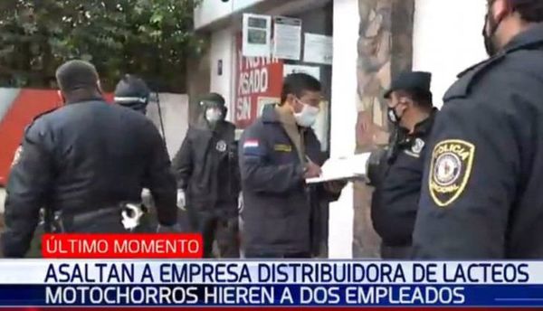 Dos personas heridas tras violento asalto en San Lorenzo