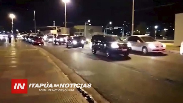 FRÍO NO IMPIDIÓ TERCERA CARAVANA CONTRA LA CORRUPCIÓN EN ENCARNACIÓN