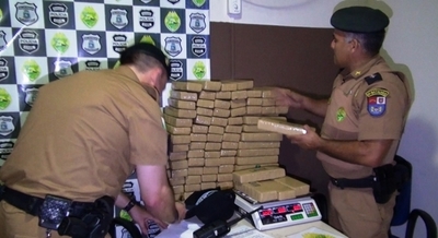 Decomisan cerca de 100 kilos de marihuana