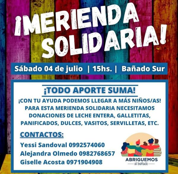 Jóvenes organizan merienda solidaria - Sociales - ABC Color