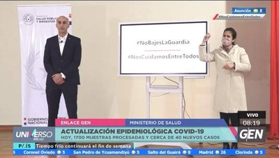 HOY / Actualización Epidemiológica Covid-19: Ministro Julio Mazzoleni adelanta que hay aproximadamente 40 nuevos casos positivos