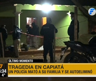 Policía asesinó a su familia y luego se suicidó