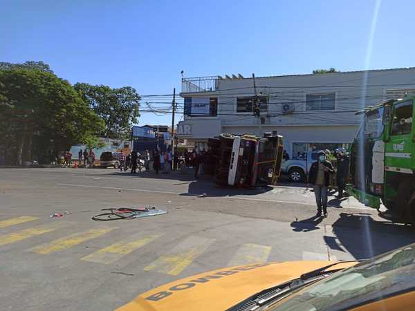 Accidente en intercesión de Rutas Py01 y Py02 » San Lorenzo PY