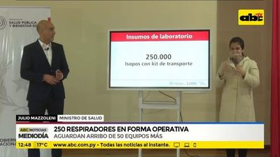 250 respiradores en forma operativa - ABC Noticias - ABC Color