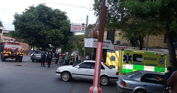 Camioneta atropelló a un motociclista