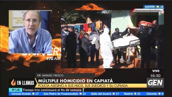 HOY / El psiquiatra Manuel Fresco, nos da su perspectiva psicológica sobre el caso del múltiple homicidio