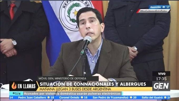 HOY / Ministro Federico González, en conferencia de prensa, sobre la situación de connacionales y abergues