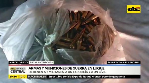 Armas y municiones de guerra en Luque - ABC Noticias - ABC Color