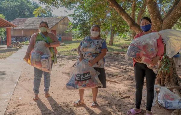 Plan Internacional entregó kits de alimentos y elementos de higiene a comunidades