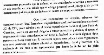 Funcionario “apretado” en caso ZI denunciará a la fiscala ante el JEM