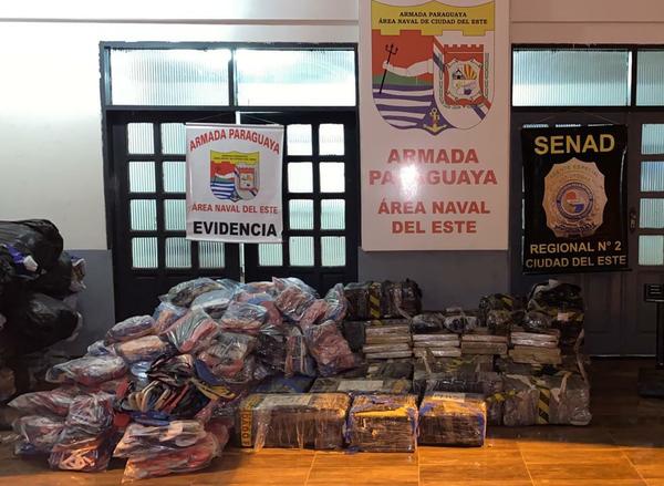 Incautan cargamento de más de 600 kg de marihuana y hachís