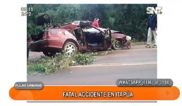 Dos personas fallecieron en fatal accidente en Itapúa