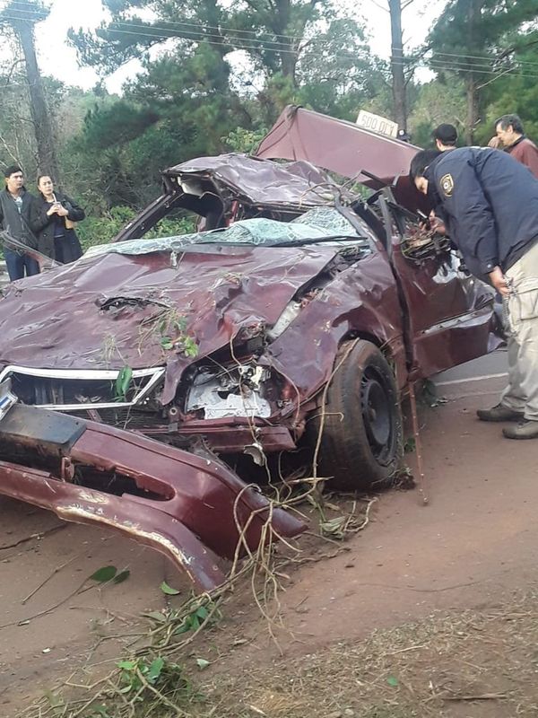 Dos muertos en accidente rutero en Obligado - Nacionales - ABC Color