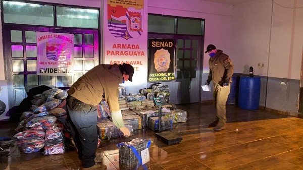 Senad incautó 653 kilos de marihuana en Ciudad del Este