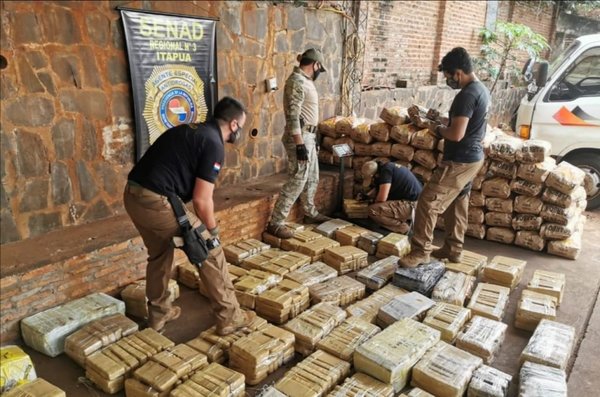 Itapúa: Confiscan más de 700 kilos de marihuana | Noticias Paraguay