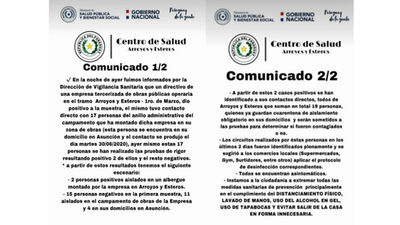 Confirman casos positivos de COVID-19 en Arroyos y Esteros: más de 30 personas van cuarentena - PARAGUAYPE.COM