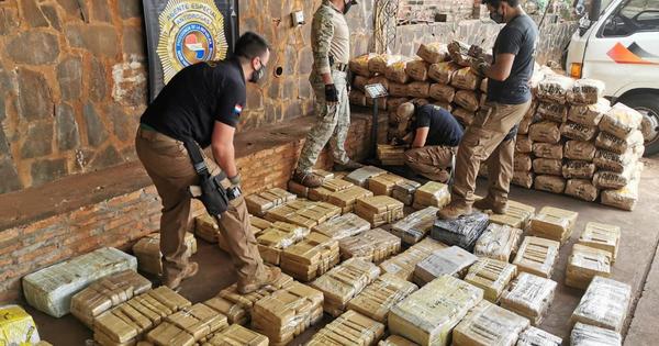 Incautaron cerca de 730 kilos de marihuana en Itapúa