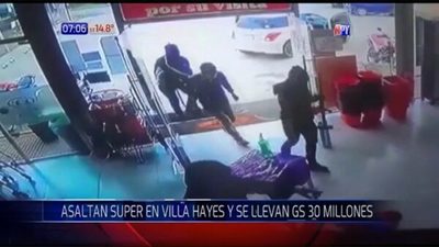 Se llevan casi G. 30 millones en asalto a súper