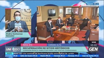 HOY / Senador Pedro Santacruz dijo que el objetivo es recuperar los sitios históricos del país y habilitar para las visitas de la ciudadanía