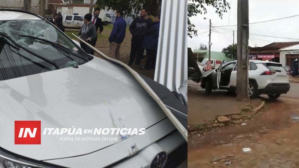 CONDUCTOR DESPISTÓ CON SU CAMIONETA EN SAN ISIDRO