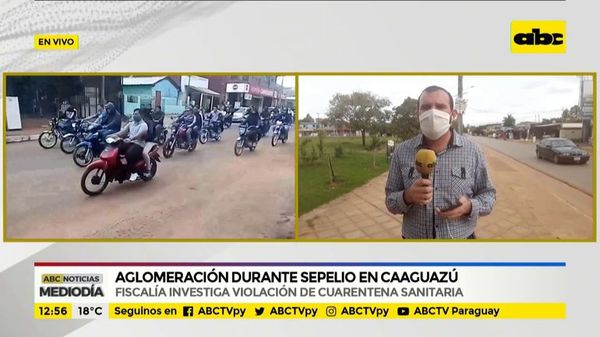 Aglomeración durante sepelio en Caaguazú - ABC Noticias - ABC Color