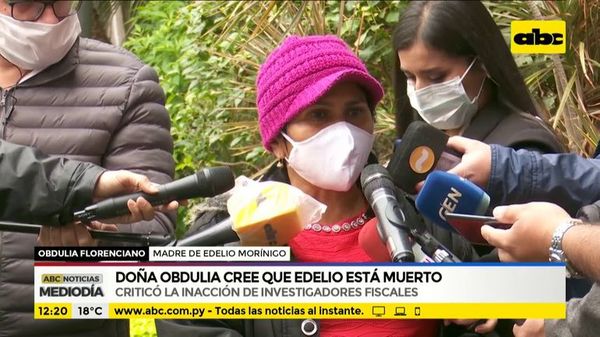 Doña Obdulia cree que Edelio Morínigo está muerto - ABC Noticias - ABC Color
