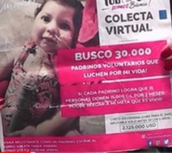 "Todos por Bianca" buscan padrinos que se unan a la causa  - Paraguay.com