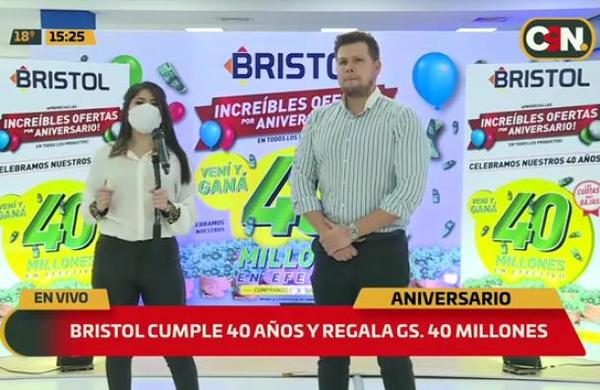 ¡Bristol cumple 40 años y lo festeja premiando a sus clientes! - C9N