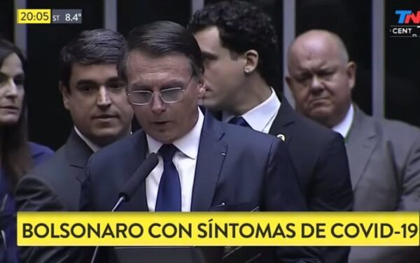 Bolsonaro sufre síntomas de coronavirus y espera resultados