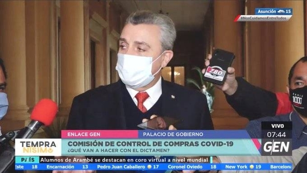 HOY / Juan Ernesto Villamayor, jefe de Gabinete de la Presidencia de la República, sobre dictamen de la Comisión de Control de Compras Covid-19