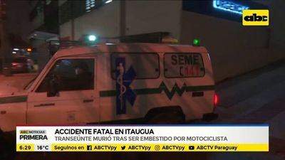 Un hombre murió tras ser embestido por motocicleta - ABC Noticias - ABC Color