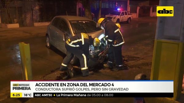 Accidente en zona del mercado 4 - ABC Noticias - ABC Color