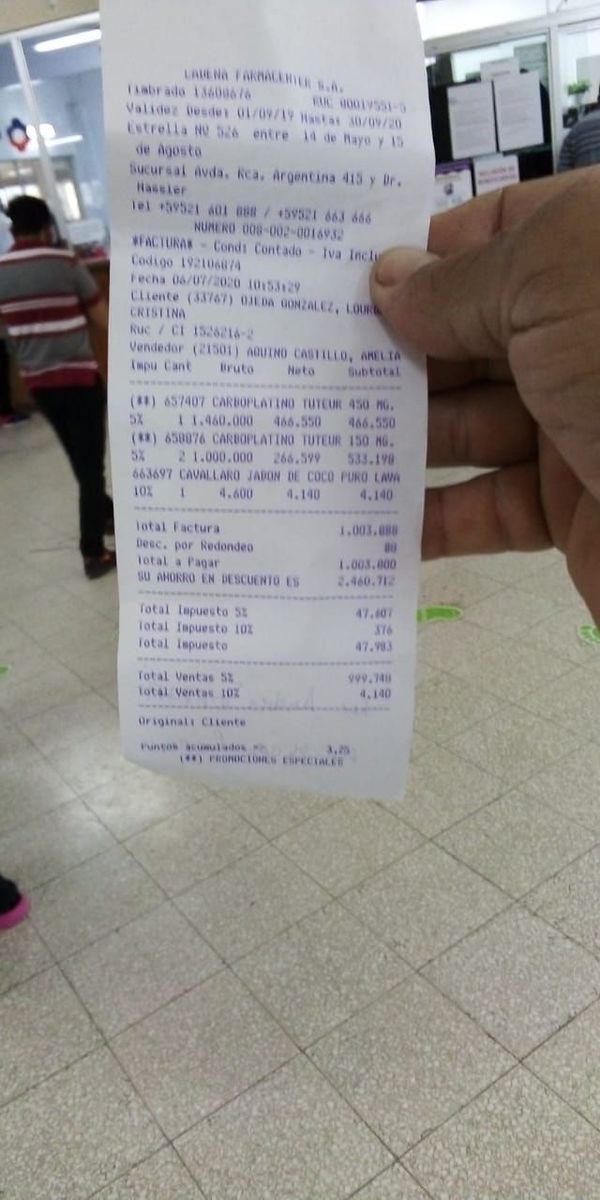 Denuncian falta de medicamentos para quimioterapia en IPS - Nacionales - ABC Color