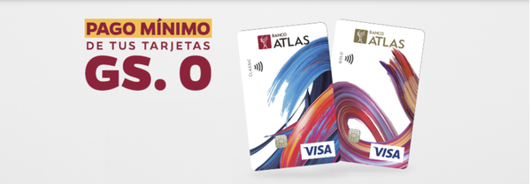 Banco Atlas posterga pago mínimo de tarjetas de crédito